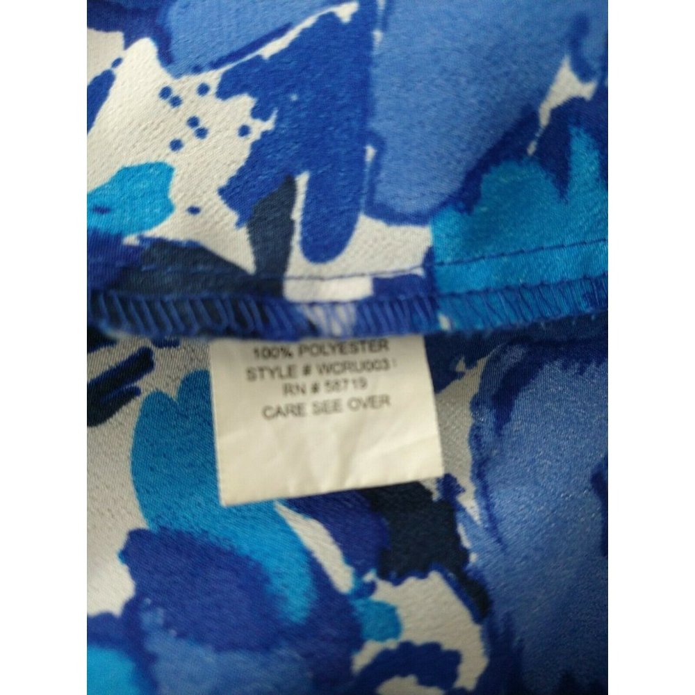 Notations Blouse Top Ruffle V-neck Women Size 2X - Picture 2 of 9